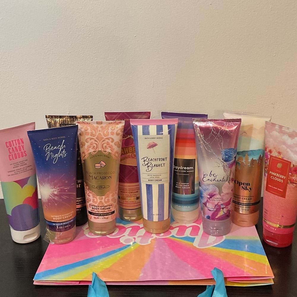 Assorted Bath & Body Works Creams